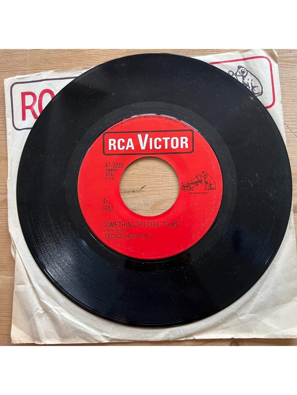 George Hamilton IV - Something Special to Me/Break my Mind 45rpm VG+ R16